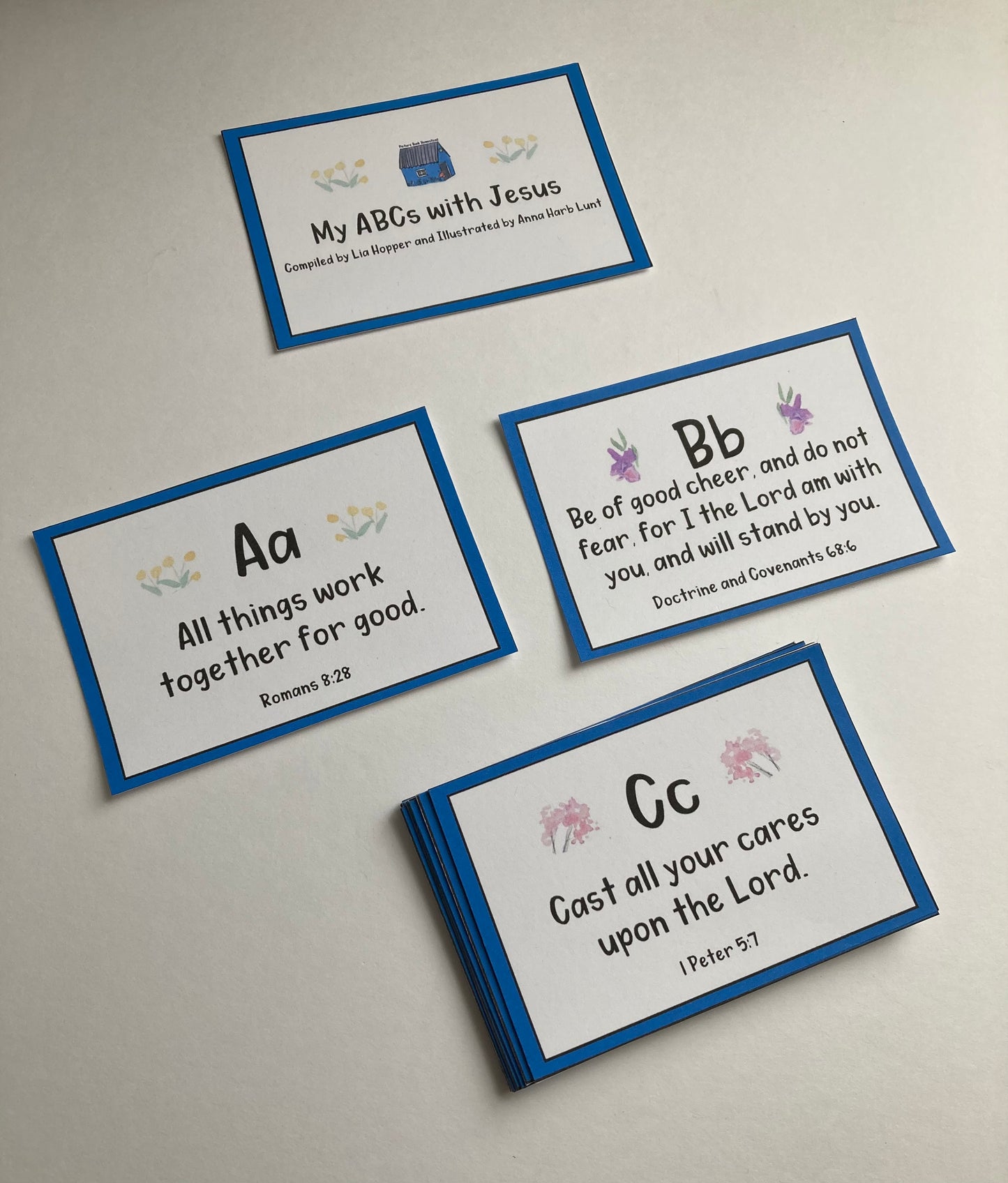 Physical Product- ABC Scripture Cards